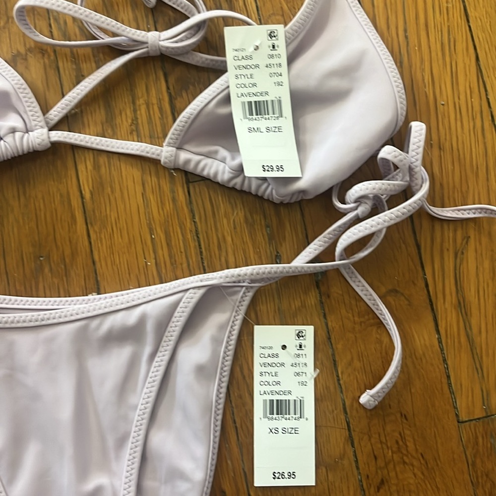 Lavender Triangle Bikini Set - Picture 3 of 3